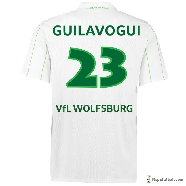 Camiseta VfL Wolfsburgo Replica Segunda Ropa Guilavogui 2016/17 Blanco